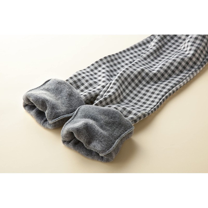 Selvan Fleece Lined Leggings Pants Like A Blanket, Checkered, 3L