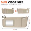 Beige Driver Left + Passenger Right Side Sun Visor Replacement