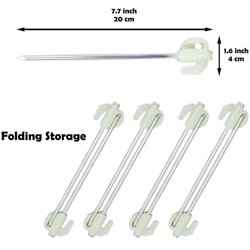 Camping Tent Stakes with Light | Camping Pegs for Canopies