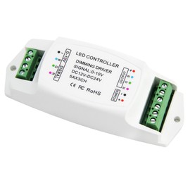 0-10v LED Dimming Controller 0-10V Analog Dimming Signal To Constant Voltage PWM 5A x 3CH RGB