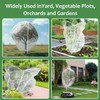 2PCS Large Fruit Tree Netting with Drawstring and Zipper, 8
