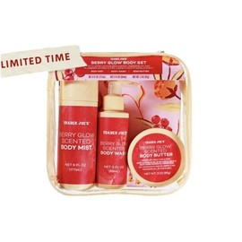 Trader Joe's Berry Glow Body Set-Body Mist 6 oz/Body Wash 3 oz/Body Butter 3oz