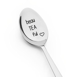 Tea Lover Gifts for Women Girls Tea Spoons for Tea Drinker Gifts for Womens Christmas Presents for Mom Sister Grandma Gifts Birthday Gifts for Wife Girlfriend Teaspoons Gifts for She