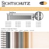 CelinaSun Privacy Screen Balcony 0.75 x 5 m Stripes Light