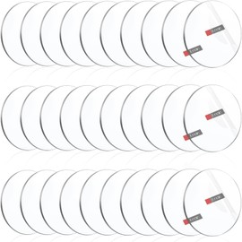 Enoin 30 Pack Round Clear Acrylic Sheets - 1.5" Diameter Acrylic Circles Plexiglass Sheets 1/8 inch Thick for DIY, Display, Arts and Crafts Projects