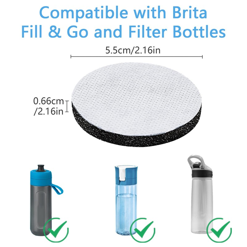 6Pcs Water Filter Discs, Micro Disc Replacement Filters Compatible with
