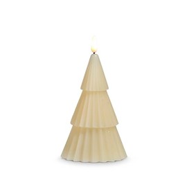 Raz Imports Ivory Tree Flameless Candle, 6-inch Height, Christmas Decoration Battery Operated Tree Candle, 4432919