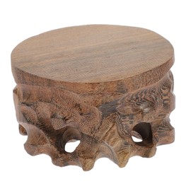 Mipcase Wooden Display Base for Flower Vases Material Decorative Stand for Home Teapot Statue Easy to Clean Durable Portable Height
