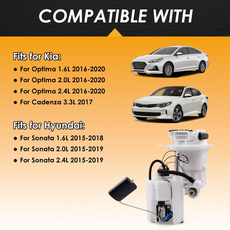 TASAN RACING 31110-D5500 Electric Fuel Pump Module Compatible with 2015-2019