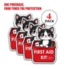 Adorable First Aid Decals (4 Pcs), 4 Inches – Strong