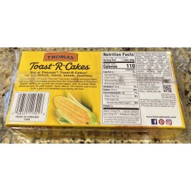 Thomas' Toast-R-Cakes Corn Muffins, packaged  6 muffins