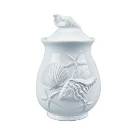 Blue Sky Clayworks 20763 Laguna Coastal Canister, 9-inch Height, Blue