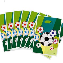 ALY 30PCS Soccer Candy Snack Party Favors Bags for Kids Birthday Baby Shower Football Theme Party Decorations