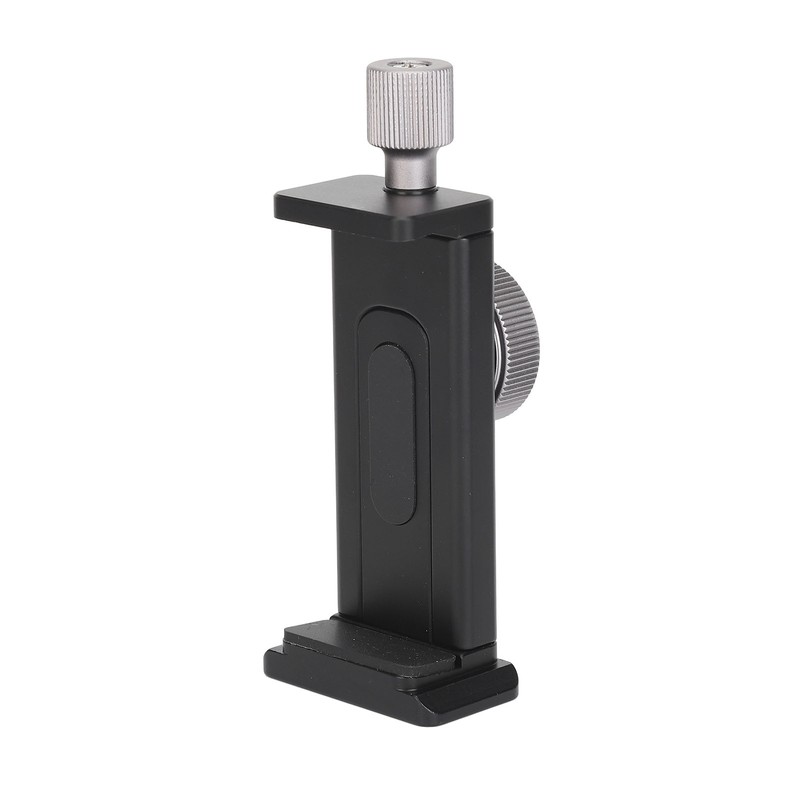 Phone Tripod Mount with Cold Shoe 1/4in Screw Hole Expandable