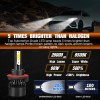 SHENKENUO 6000K Cool White H13 COB LED Headlight Bulbs High