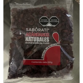 Saborati Dried Cranberries 200g Each Bag. Saborati Arándanos Naturales Deshidratado