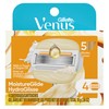 Venus MoistureGlide Women's Razor Blades, With Built-in Shave Gel Bars,