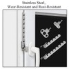 Window Safety Restrictors 2 Pcs Plastic Window Restrictor Hooks Adjustable