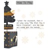 Sooharic Christmas Music Box, Rotatable Wooden Music Box Clockwork Mechanism,