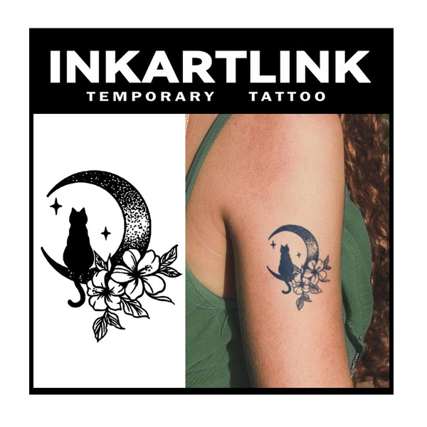INKARTLINK Tattoo Tech, 3Sheets Small Semi Permanent Tattoo, Adult Art