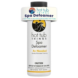 Hot Tub Things Spa Defoamer, Removes Foam from Soaps, Lotions, Oils & Organic Debris, Non-Silicone Formula, Safe for Spa Surfaces & Plumbing, Easy Application, 16 Ounce