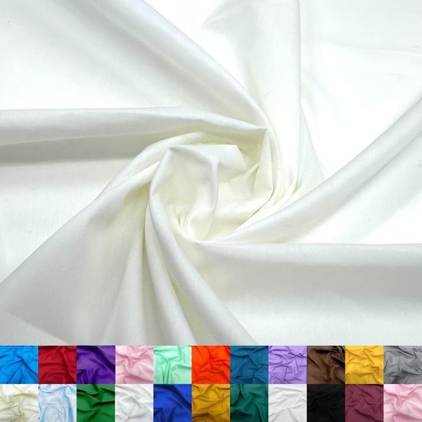 Ice Fabrics Cotton Polyester Broadcloth Fabric by The Yard -