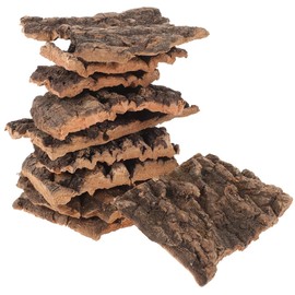 Ipetboom Pack of 10 Artificial Bark Turtle Platform Reptile Tree Bark Cork Bark Terrarium for Reptiles Terrarium Decoration Reptile Bark Platform Moss