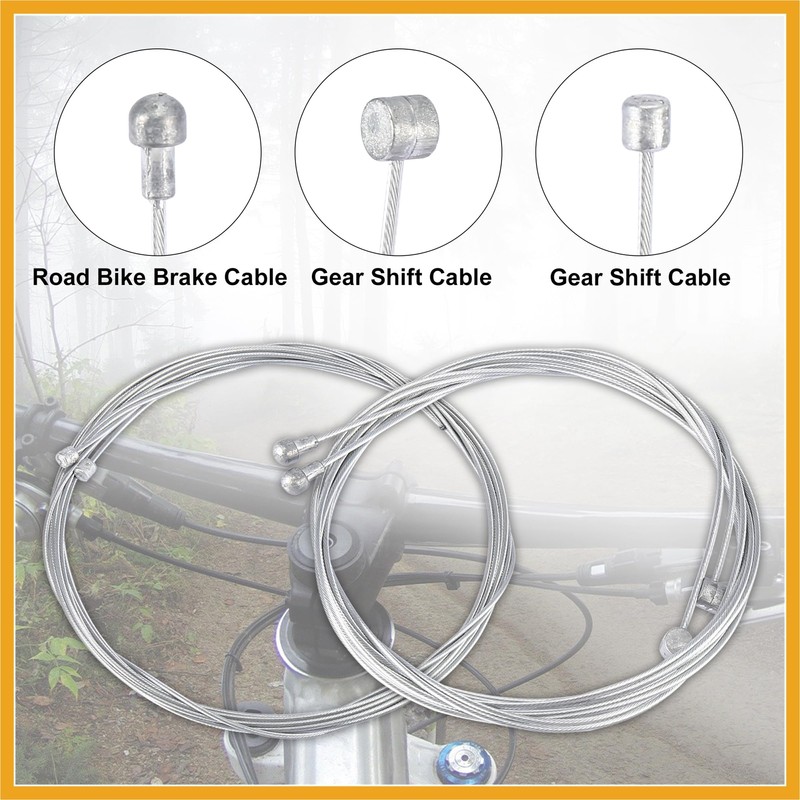 Partuto Bike Shifter Derailleur Cable and Brake Cable Housing Kit