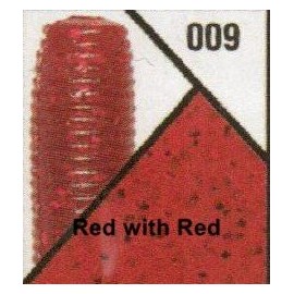 Gary Yamamoto 4" Senko, Red with Red Flake