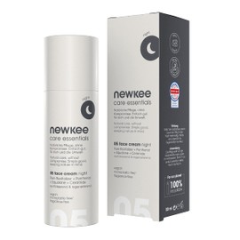newkee Manuel Neuer & Angelique Kerber Night Cream (50 ml), Vegan, Intense Moisture for All Skin Types, Rich Night Care