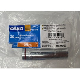 Kobalt New Kobalt 3/8in Driver 6/12 Point Reg Deep Sockets Various Sizes Select FreeS&H