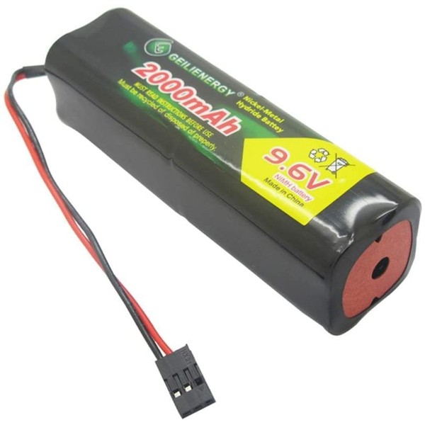 QBLPOWER 9.6v 2000mAh NiMH Battery Pack with Hitec Connector Square Futaba NT8S600B Transmiter for RC Cars Airplanes Heli Sailplanes