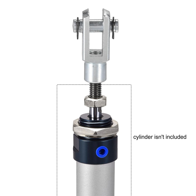 sourcing map Air Cylinder Rod Clevis End 33mm Length M6x1