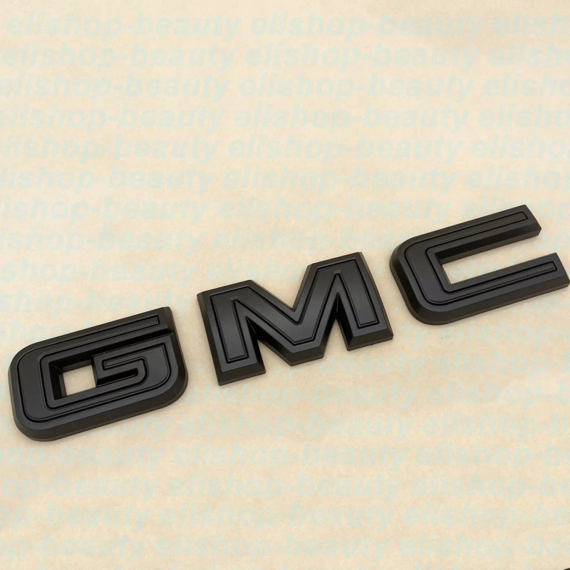 GMC MATTE Black OVERLAY 2019 - 24 Sierra 1500 Rear