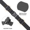 MAGARROW 1.5" Utility Straps with Buckle Adjustable, 4-Pack (Black, 9.5