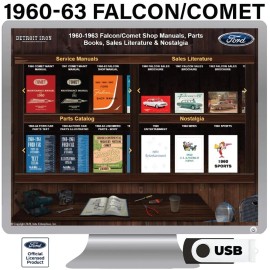 1960-1963 Falcon Comet Factory OEM Shop Manuals on USB