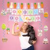 Happy Easter Banner Easter Decorations Bunny Easter Banner Garland Egg