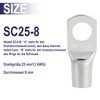 Pack of 20 Cable Lugs 10 mm2 Tube Cable Lug