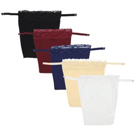 Bettinay 5 PCS Modesty Panels for Low Cut Tops, Lace Cleavage Cover up for Dresses