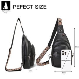 HiChiclife Sling Bag for Women Crossbody Bags for Women Trendy Crossbody purse Fanny Pack Chest Bag for Travel