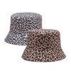 QSZHSL Pack of 2 Leopard Print Bucket Hats, Reversible Bucket