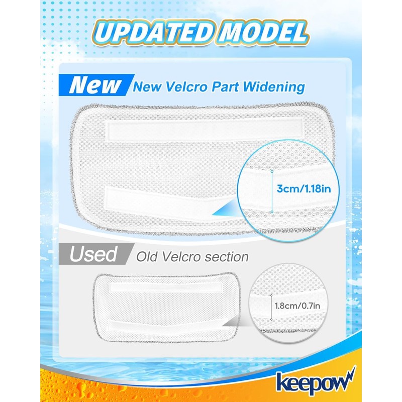 KEEPOW Steam Mop Pads Compatible with Mxnsewr Steam Mop, Compatible