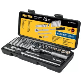 Pretul JD-1/4X22MM-P Set of 22 tools 1/4" mm for mechanic