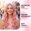 24 In Long Light Pink Wavy Wig for Women