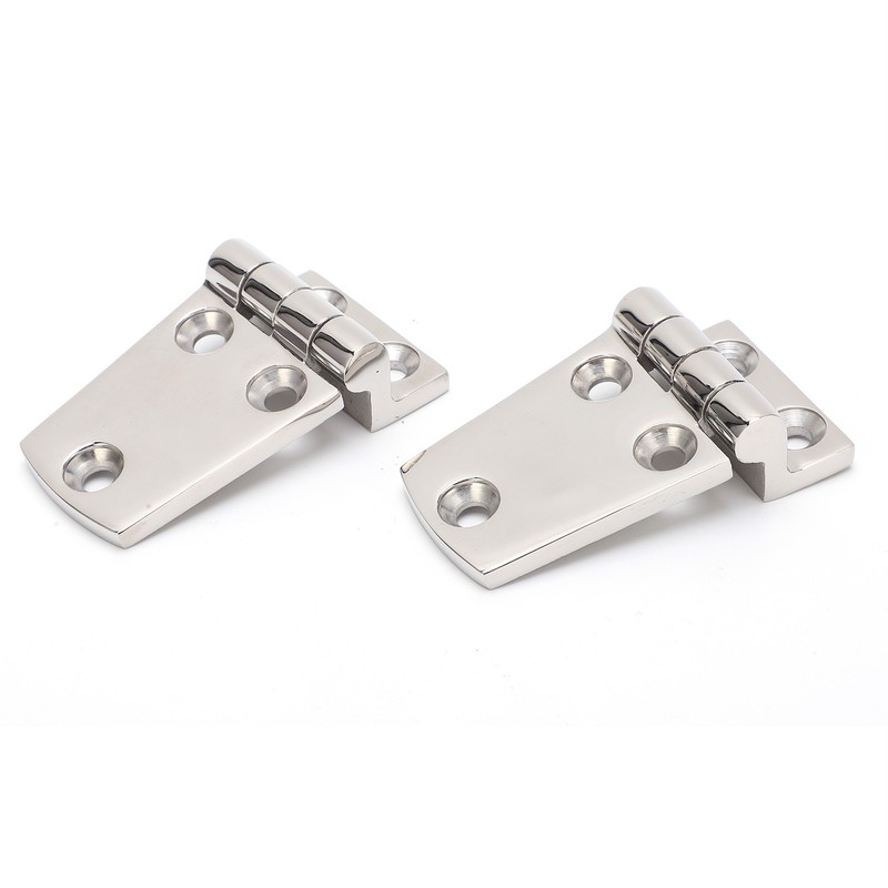 2Pcs Boat Hinges Stainless Steel Ship Door Durable Polishing AntiRust