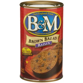 B&M Brown Bread with Raisins, 16-Ounce Cans (Pack of 6)