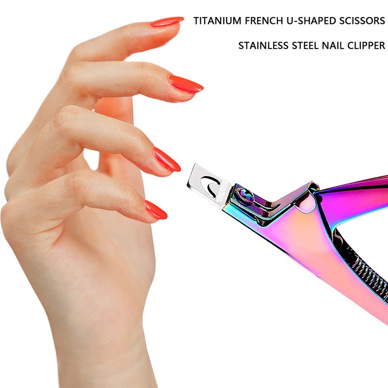 SUMAJU Professional Acrylic False Nail Clippers for Acrylic Nails Nail