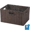 Chidorisangyou Basket, Dark Brown, 14.2 x 10.2 x H7.9 inches