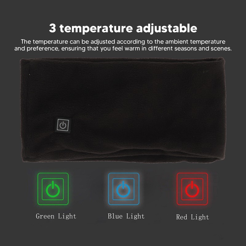 Heated Scarf Soft Polyester Electric Heating Scarf USB Powered 3