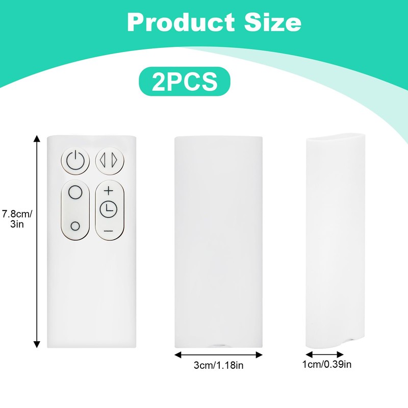 2 Pcs Fan Remote Control Replacement for Dyson AM06 AM07